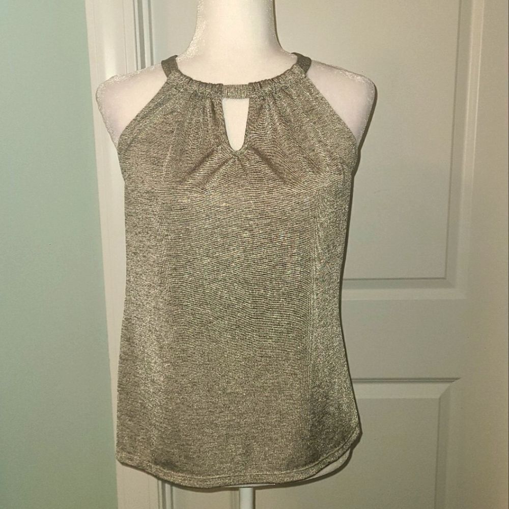 INC Silver Shimmer Tank Blouse - Picture 4 of 9